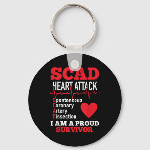 Scad Heart Attack Spontaneous Coronary Artery Diss Key Ring