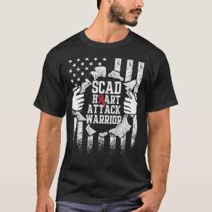 SCAD Heart Attack Survivor Colors Warrior Awarenes T-Shirt