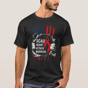 SCAD Heart Attack Survivor Colours Warrior Awarene T-Shirt