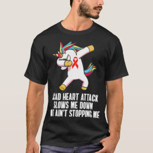 SCAD Heart Attack Survivor Defeat US Warrior Aware T-Shirt