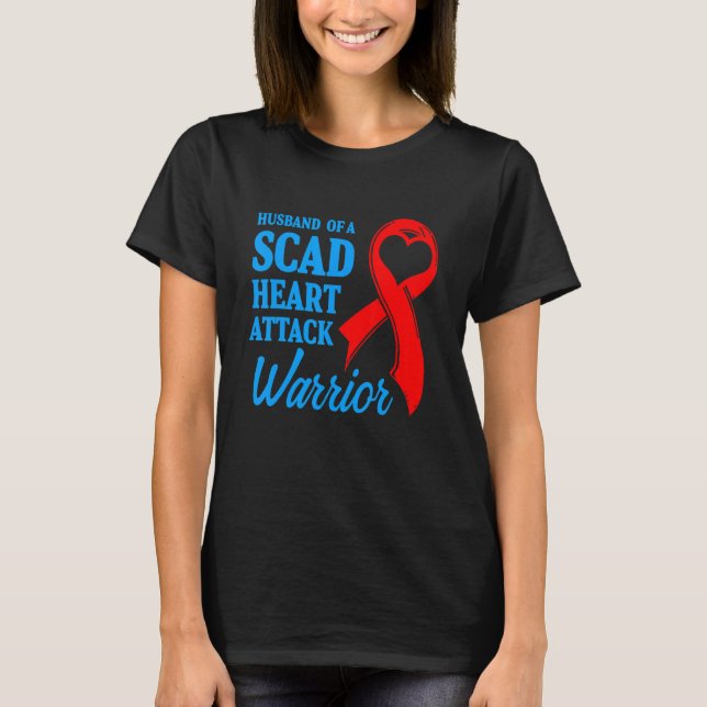 SCAD Heart Attack Survivor Life Future US Warrior  T-Shirt (Front)