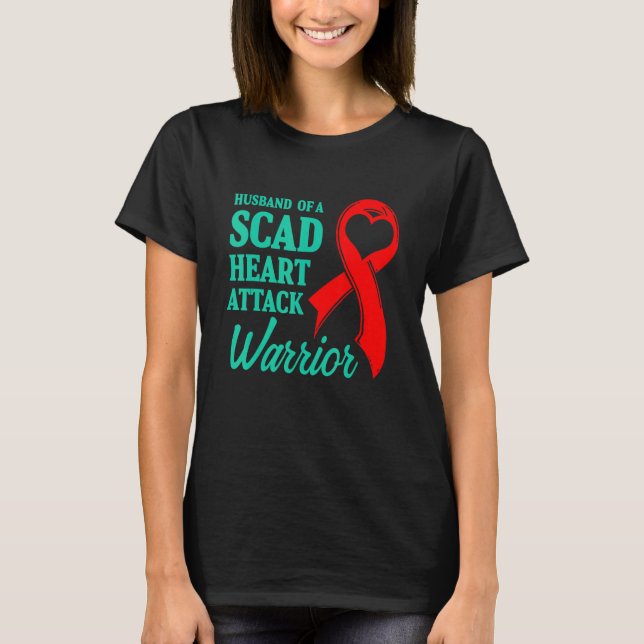 SCAD Heart Attack Survivor Life Future US Warrior  T-Shirt (Front)