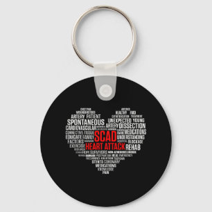 Scad Heart Attack Survivor Patient Warrior Awarene Key Ring