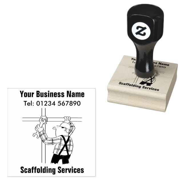 Scaffold Company or Scaffolding Services Rubber Stamp (Stamped)