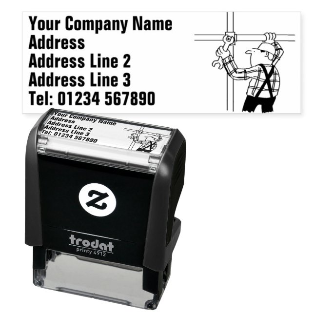 Scaffolder and Scaffolding, Scaffold Erection Self-inking Stamp (Creator Uploaded)