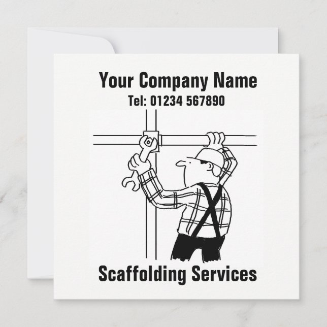 Scaffolder offering Scaffolding Services Card (Front)