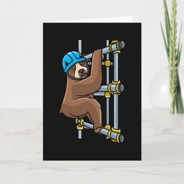 Scaffolder Sloth Scaffolding Card (Front)