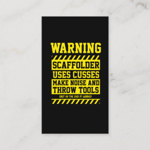 Scaffolder Tools Scaffolding Builder Crafter Business Card