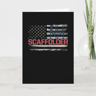 Scaffolder USA Flag Scaffolding Builder Card