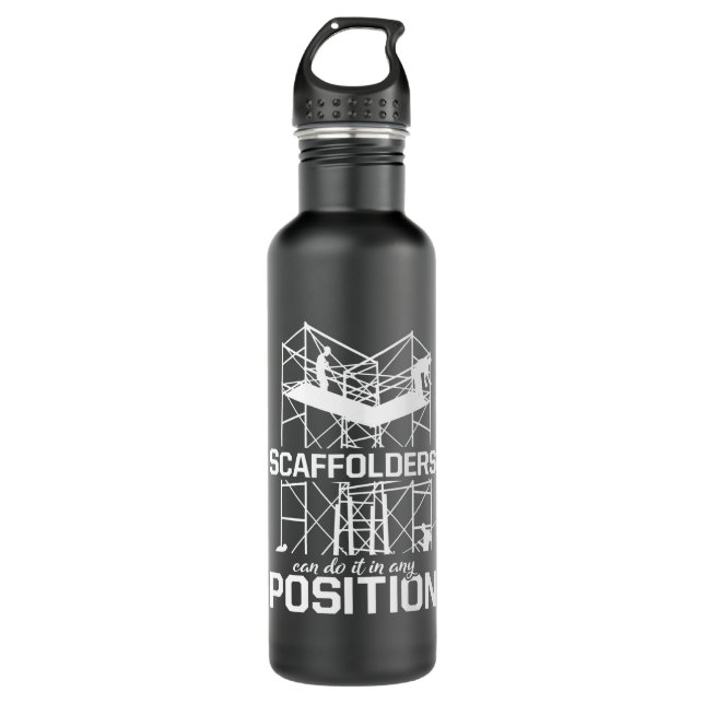 Scaffolders Position Scaffolding Scaffold Builder 710 Ml Water Bottle (Front)