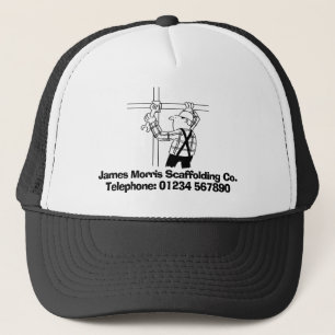Scaffolders & Scaffolding Business Cartoon Trucker Hat