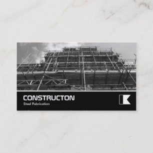 Scaffolding B&W Business Card
