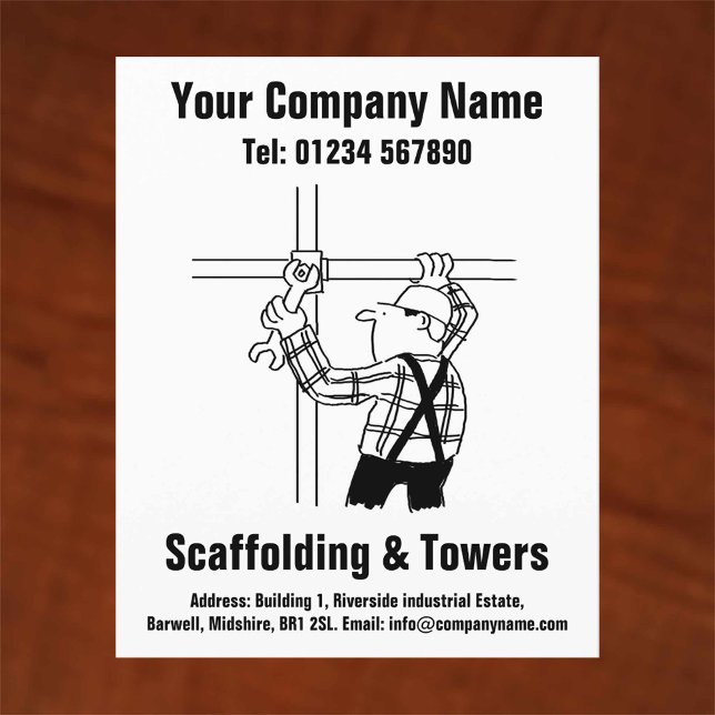 Scaffolding Cartoon Design Flyer (Creator Uploaded)