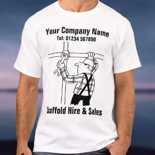 Scaffolding Hire and Sales Cartoon T-Shirt