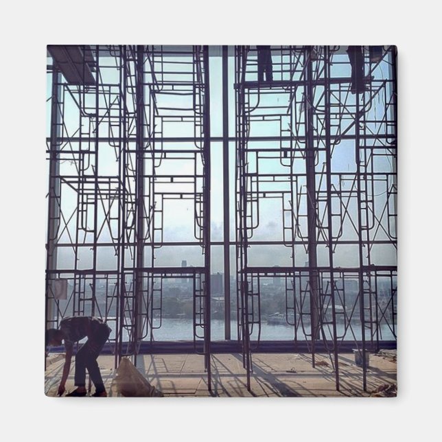 Scaffolding in the Lobby Magnet (Front)