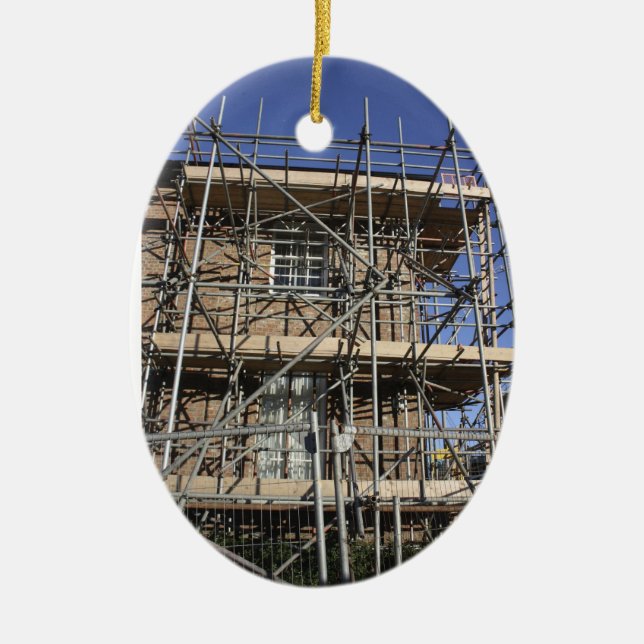 Scaffolding Oranament Ceramic Ornament (Front)