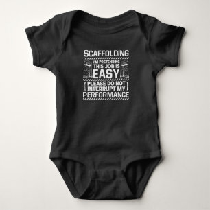 Scaffolding Scaffold Builder Craftsman Scaffolder Baby Bodysuit