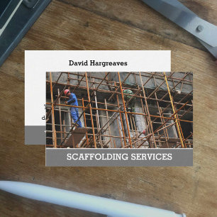 Scaffolding Services Calling Card. Business Card