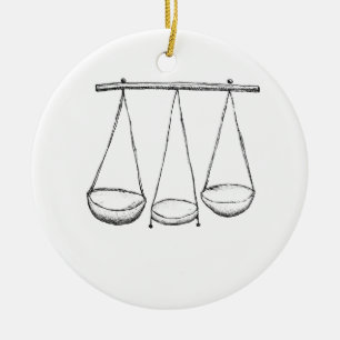 Scale Ceramic Ornament