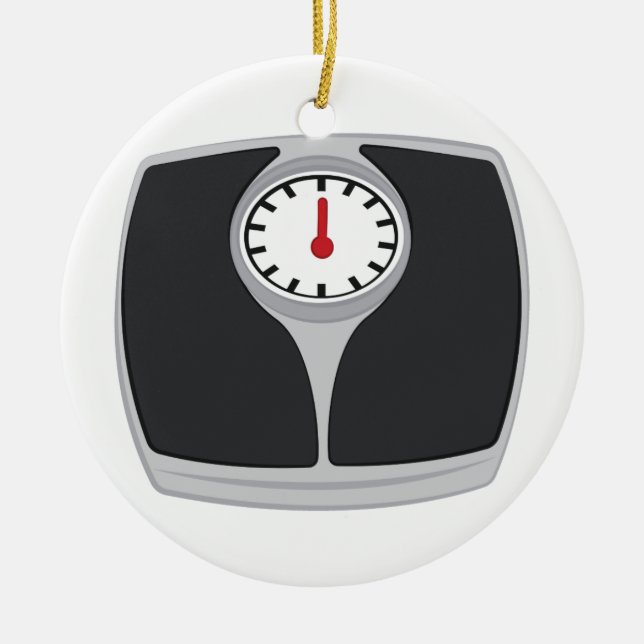 Scale Ceramic Ornament (Front)