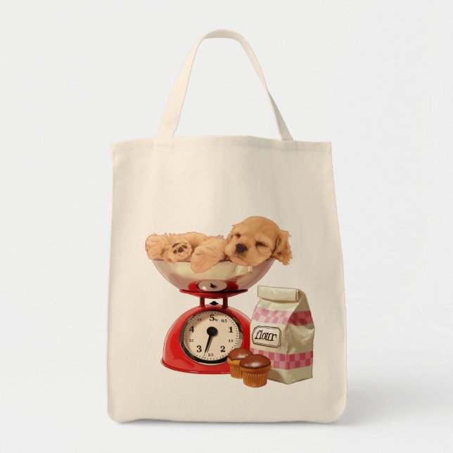 Scale cocker spaniel tote bag (Front)