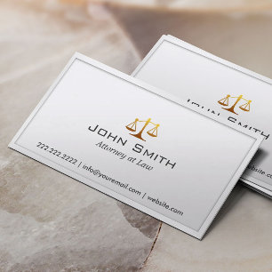 Scale of Justice Attorney/Lawyer Business Card