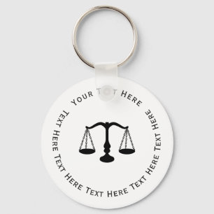 Scale of Justice Symbol Key Ring