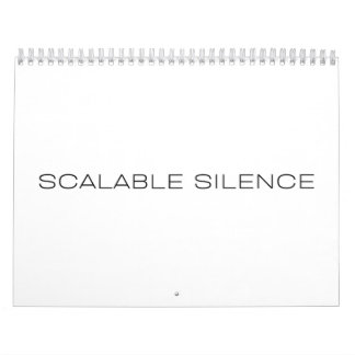 Scaleable Silence Annual Office Desk Calendar