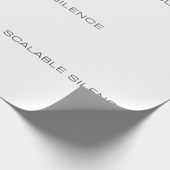 Scaleable Silence Corporate Irony Gift Wrap (Corner)