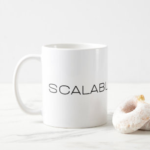 Scaleable Silence Corporate Irony Minimalist  Coffee Mug