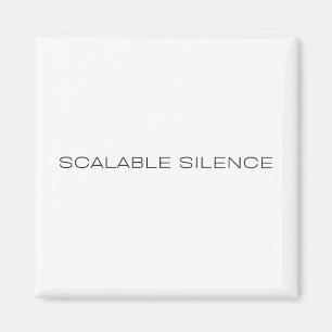 Scaleable Silence Minimalist Office Fridge Magnet