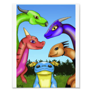 ScaleBeans Dragons Photo Print