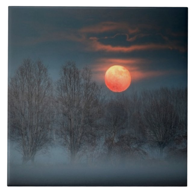 Scalenghe in Piedmont, Italy Ceramic Tile (Front)