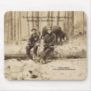 Scalers at Deadwater, Maine - 1916 Mouse Pad