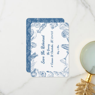 Scales and Shells - Save the Rehearsal  Thank You Card