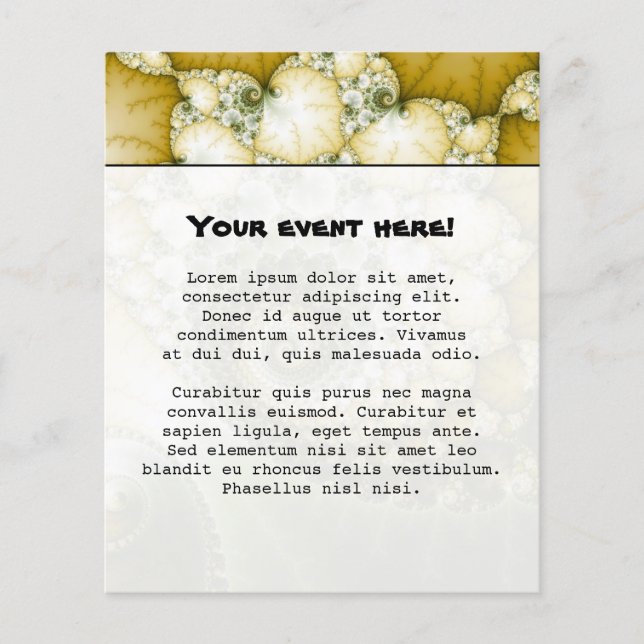 Scales Fractal Art Flyer (Front)