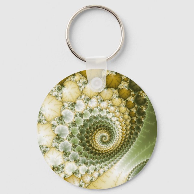 Scales Fractal Art Key Ring (Front)