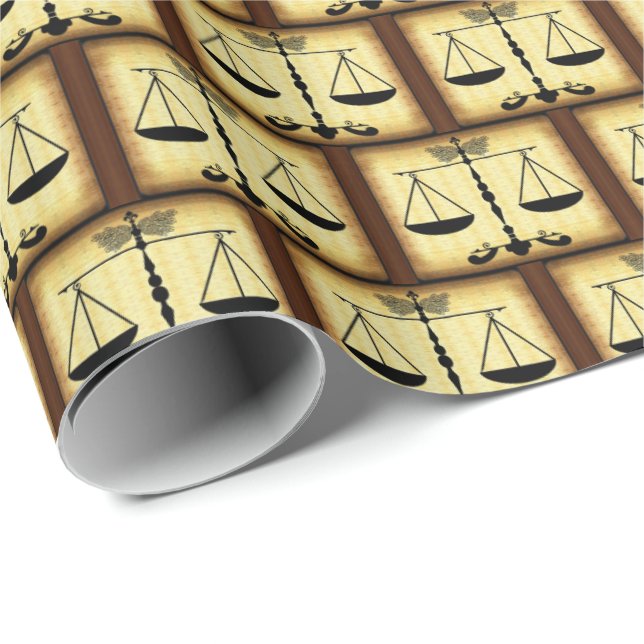 Scales/ Judge/ Justice Wrapping Paper (Roll Corner)