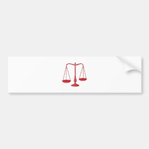 Scales Of Justice Bumper Sticker