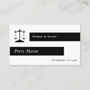 Scales of Justice Business Card