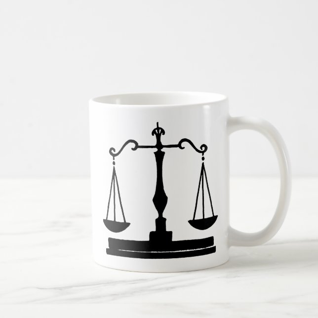 Scales Of Justice Coffee Mug (Right)