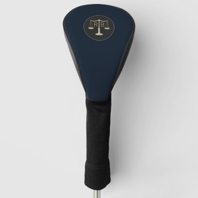 Scales Of Justice Golf Head Cover (Front)