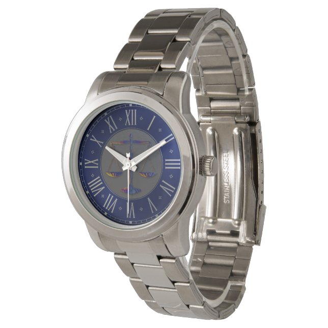 Scales of Justice | Hand Watch (Angled)