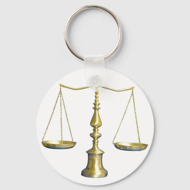 Scales of Justice Key Ring (Front)