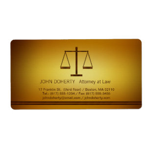 Scales of Justice - Label
