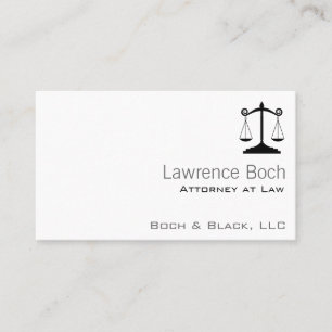 Scales of Justice (Law) Business Card