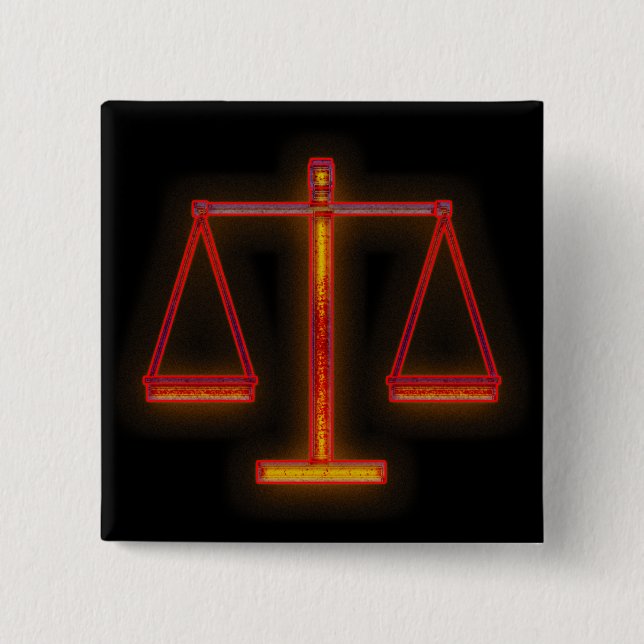 Scales of Justice - law button (Front)