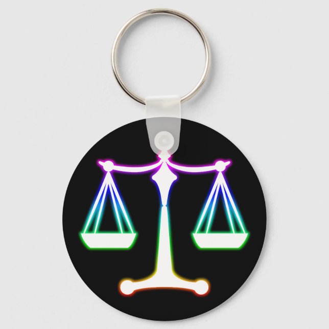 Scales of Justice | Law Key Ring (Front)