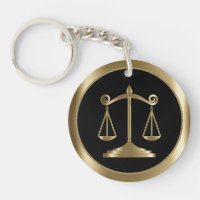 Scales of Justice | Law | Lawyer - Black & Gold