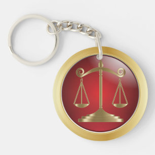Scales of Justice Law Lawyer Key Ring